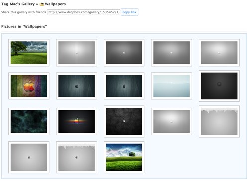 Dropbox — Галерея обоев Apple