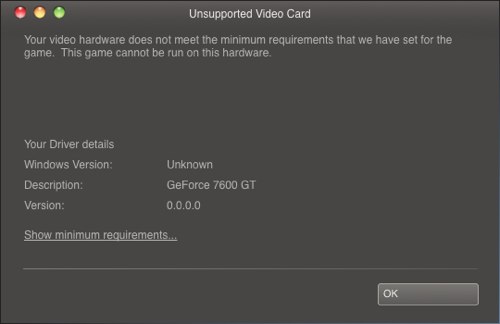 Portal Unsupported Video Card