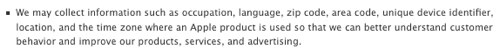 Apple Privacy Policy