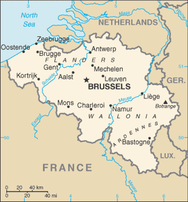 belgium small map