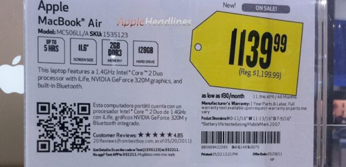 MacBook Air со скидками в Best Buy