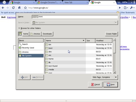 Chrome OS File System