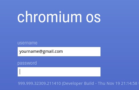 Chrome OS login