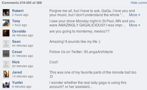 iTunes Ping Spam Comments