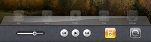 Панель настроек iPad