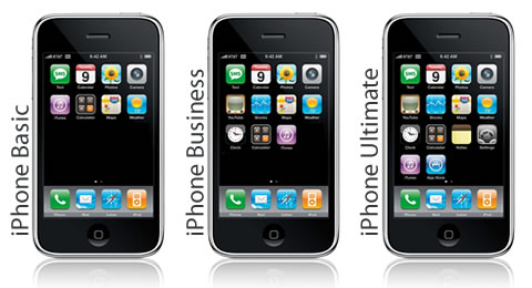 iPhone Basic iPhone Business iPhone Ultimate