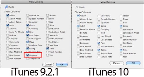 Рингтоны no more в iTunes 10