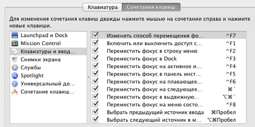 Keyboard shortcuts