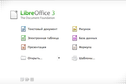 Состав LibreOffice LibreOffice
