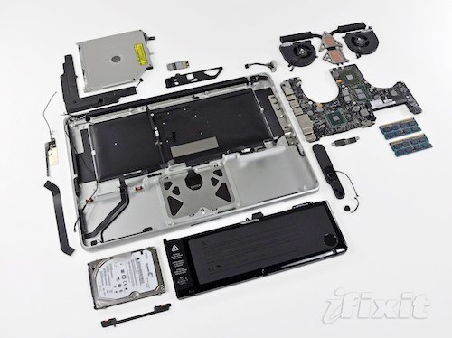 Разборка MacBook Pro 2010