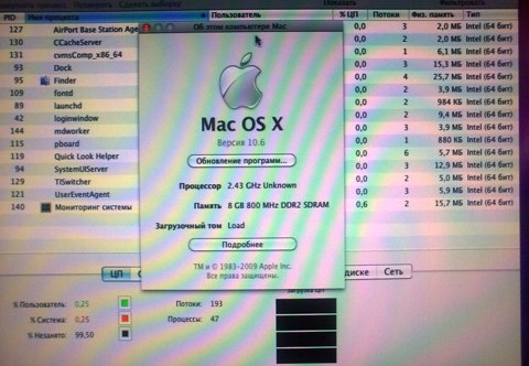 snow leopard 10.6 64 бит на хакинтоше