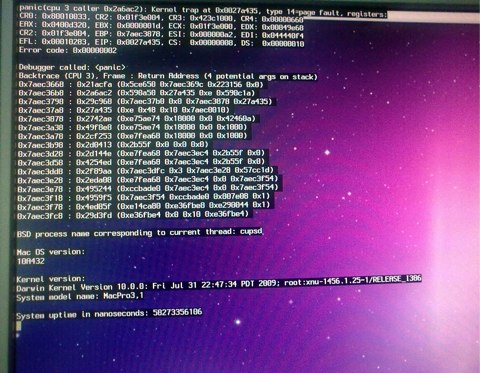 mac os cupsd panic