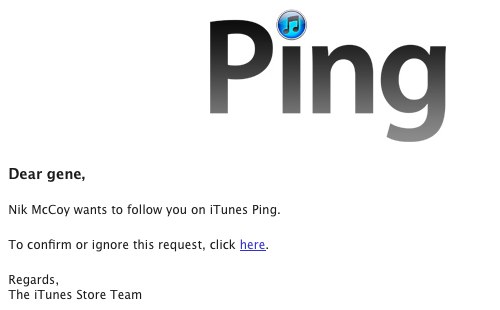 Ping уведомление