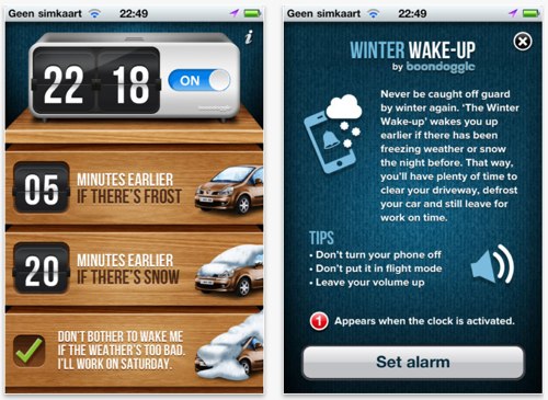 Winter wake up ios